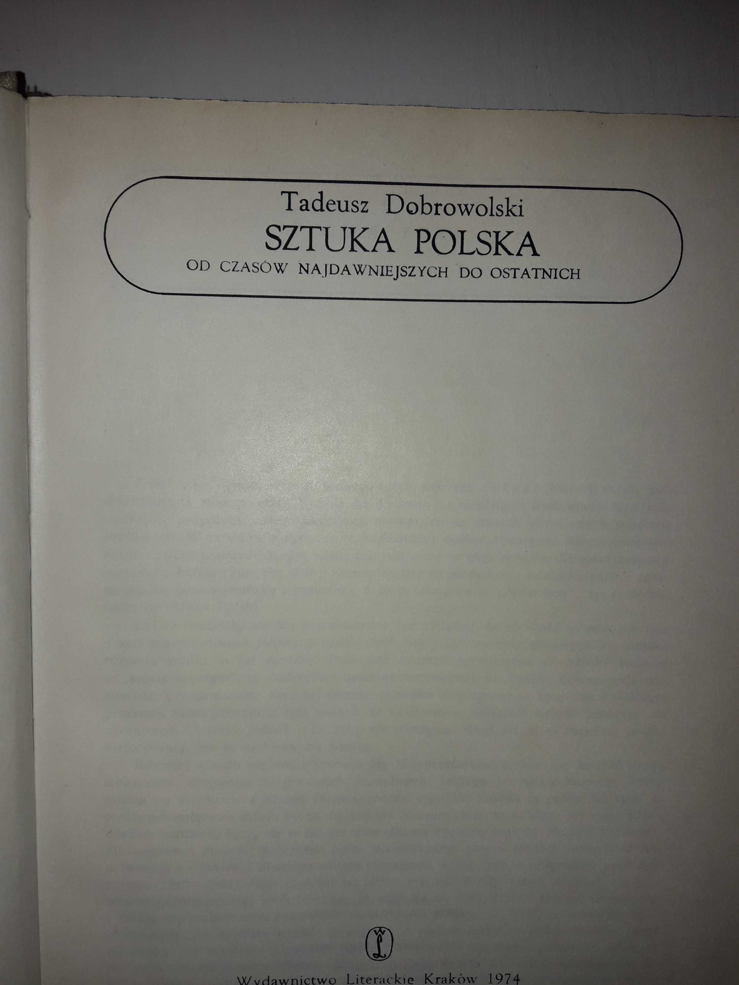 Sztuka Polska - Tadeusz Dobrowolski