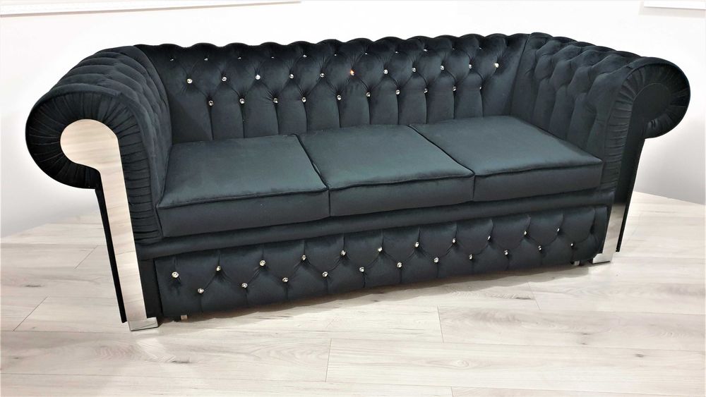 Sofa Kanapa Chesterfield GLAMOUR 3os. Rozkładana / PRODUCENT