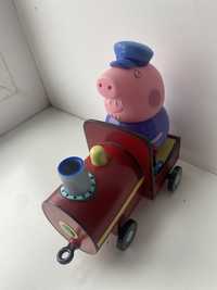 Поїзд і дідо свин peppa pig