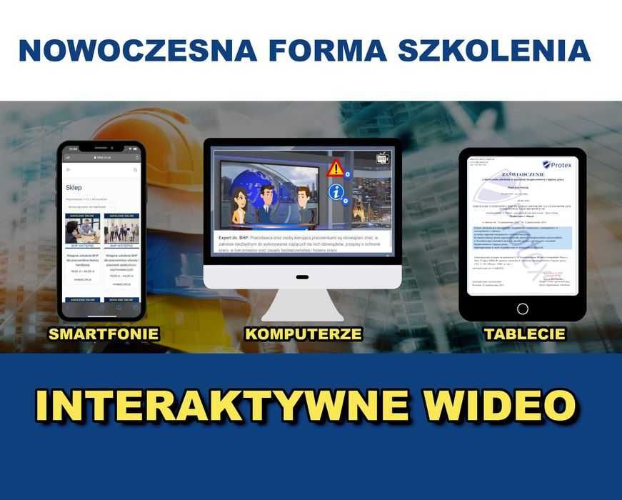 Szkolenia BHP przez internet !!! szybko, profesjonalnie 29zł