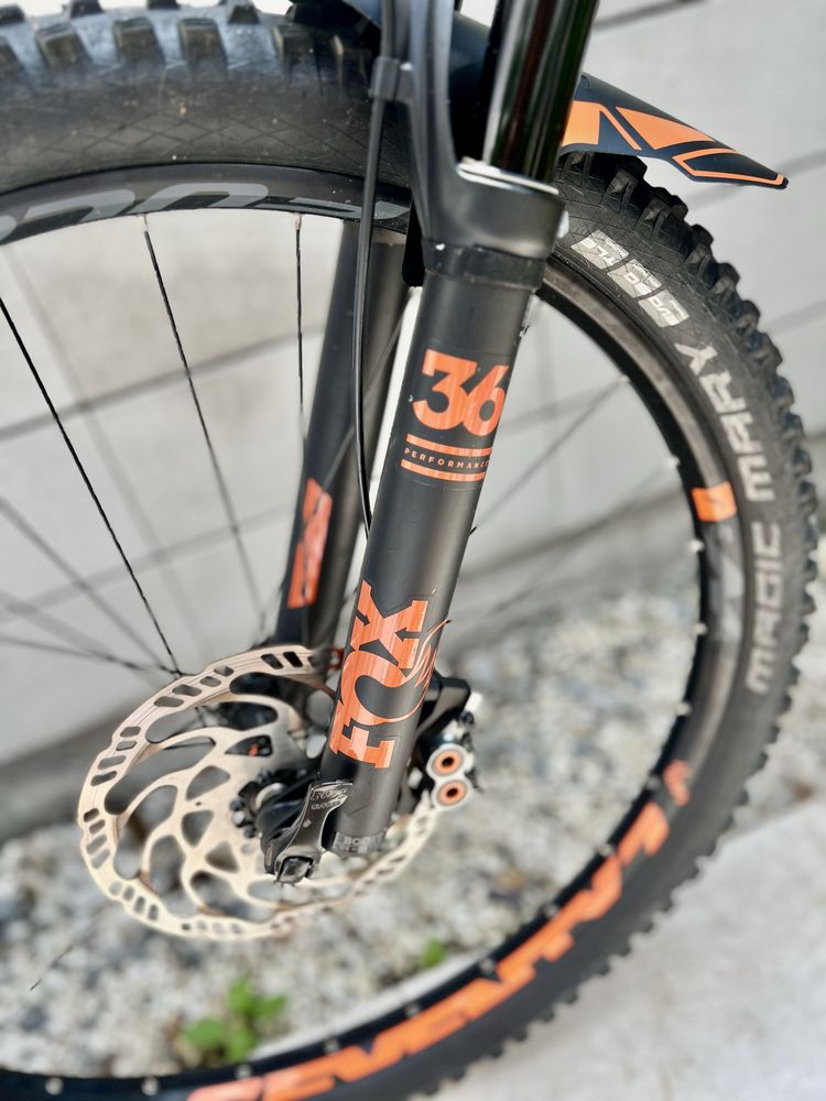 CUBE TM140, Carbon, FOX 36, przeb:1583 km OKAZJA!