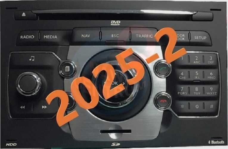 Mapy 2025-2 NG4 HDD Radary Peugeot WIPCom 3D Citroen NaviDrive 3D