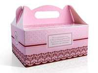 20 szt. różowych pudełek na ciasto dla gości