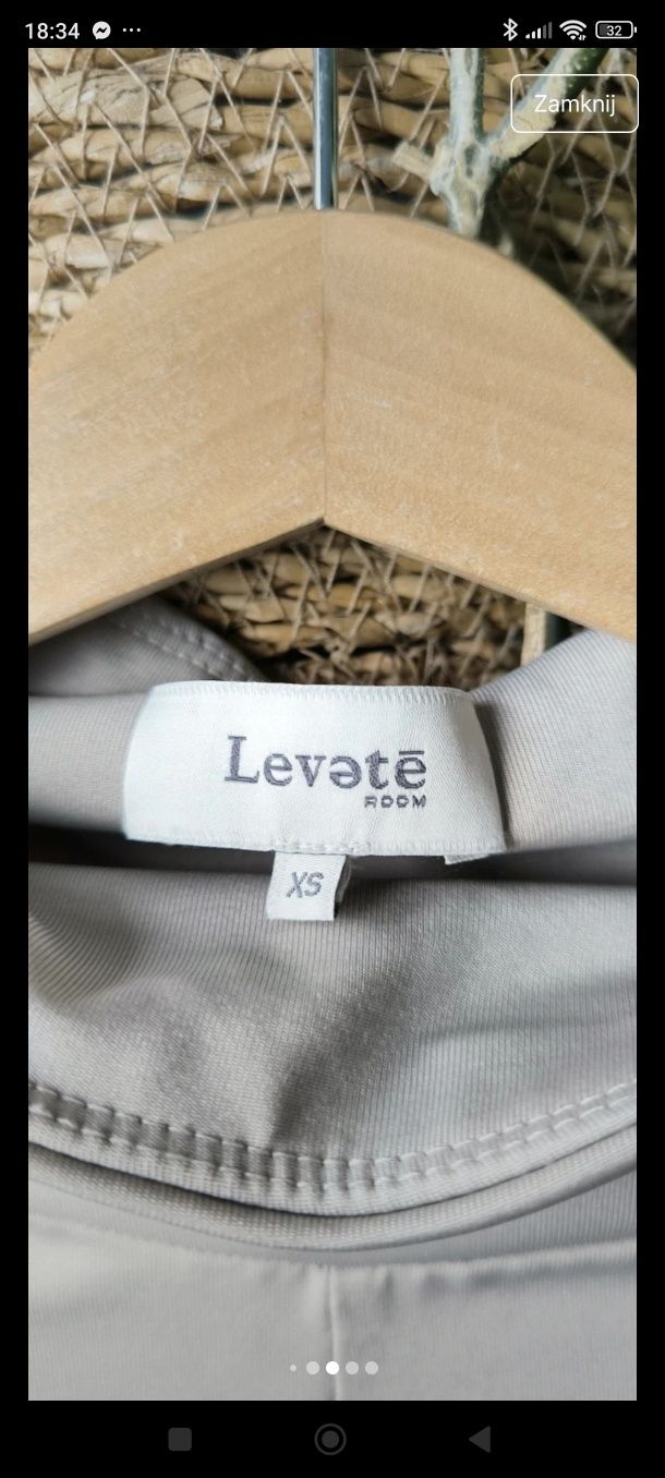 Xs/s beżowe popielate nude legginsy getry zamki suwaki premium