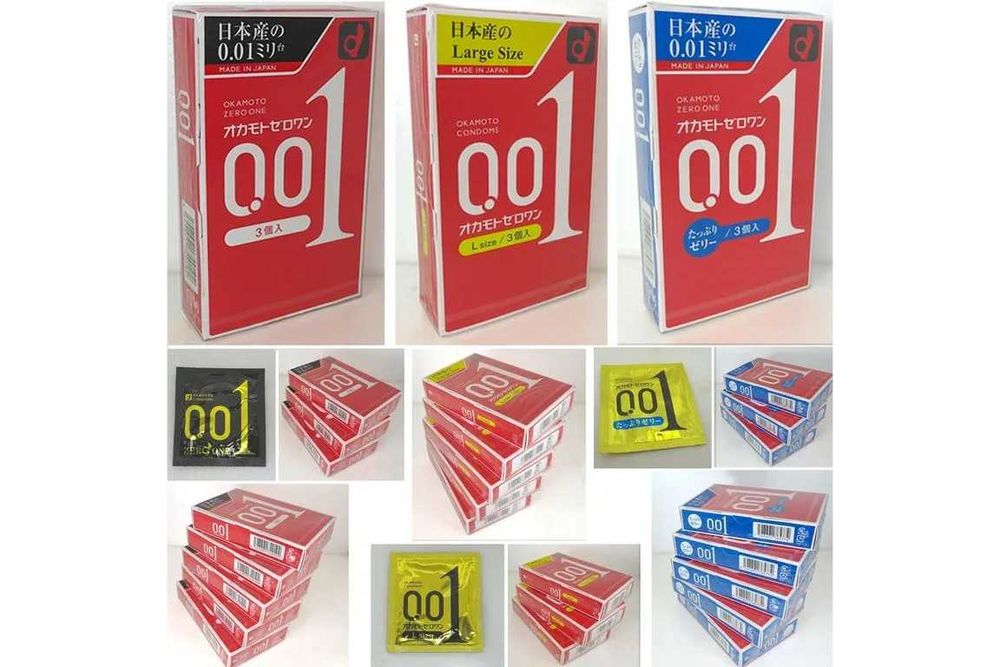 Презервативы Okamoto 001 Zero One. Оригинал 1 уп. (3 шт.)