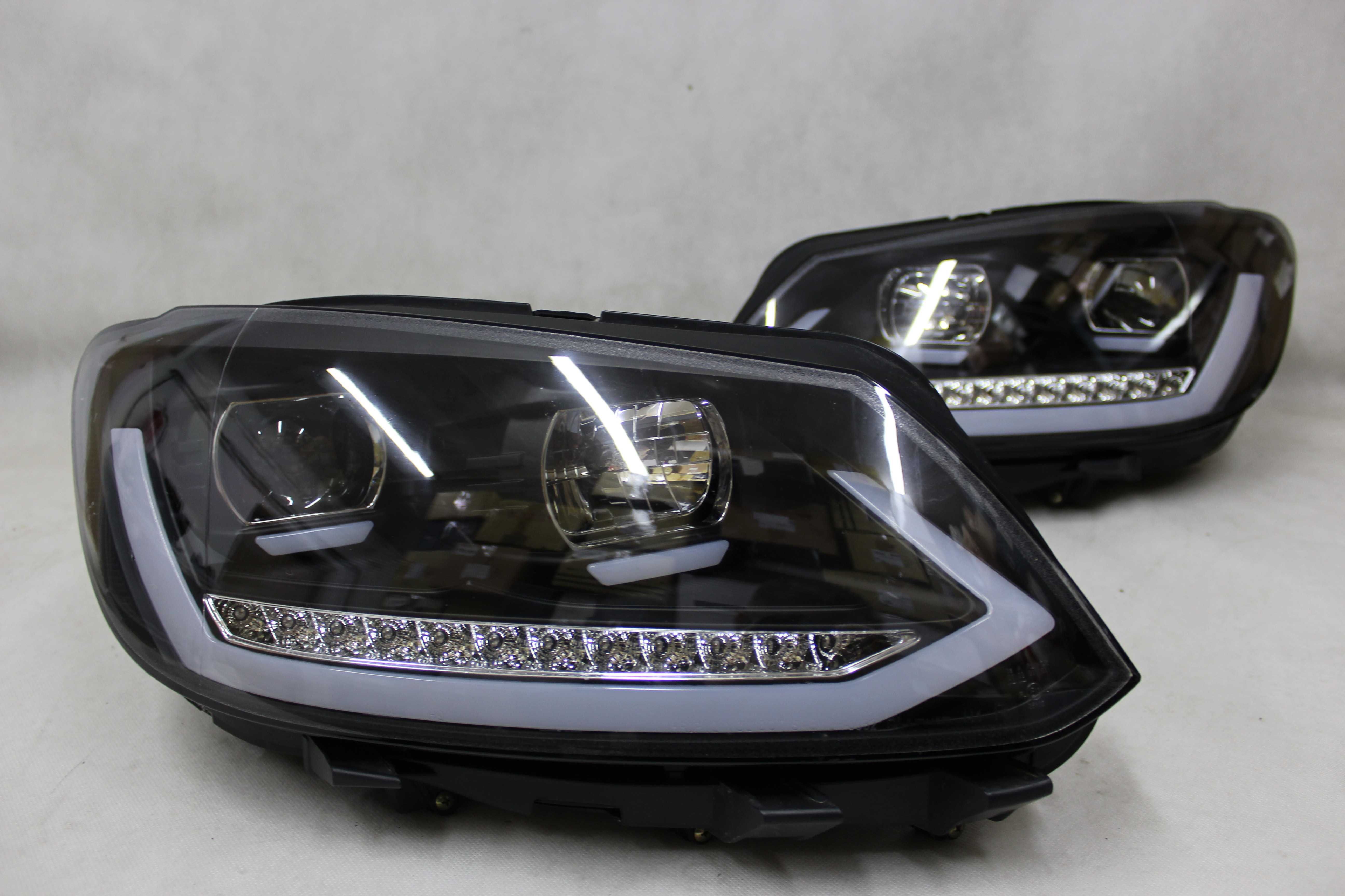 Lampy przednie przód VW TOURAN 2 II 10-15 CADDY LED NEON DYNAMICZNE