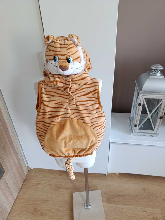 NOWY strój karnawałowy TYGRYSKA TYGRYS TYGRYSA przebranie 86/92 (503)