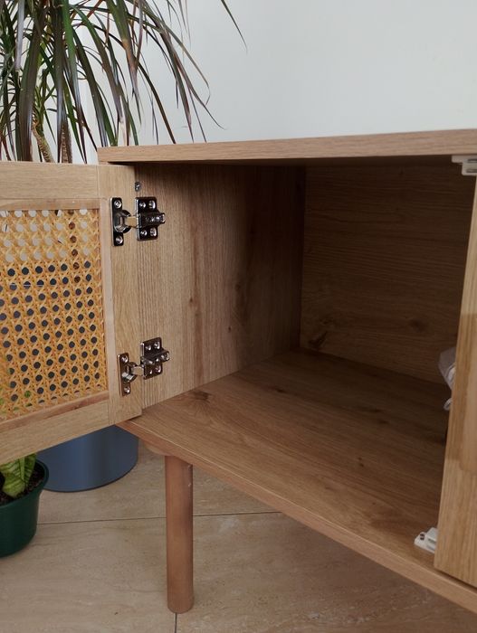 Móvel de sala, efeito rattan