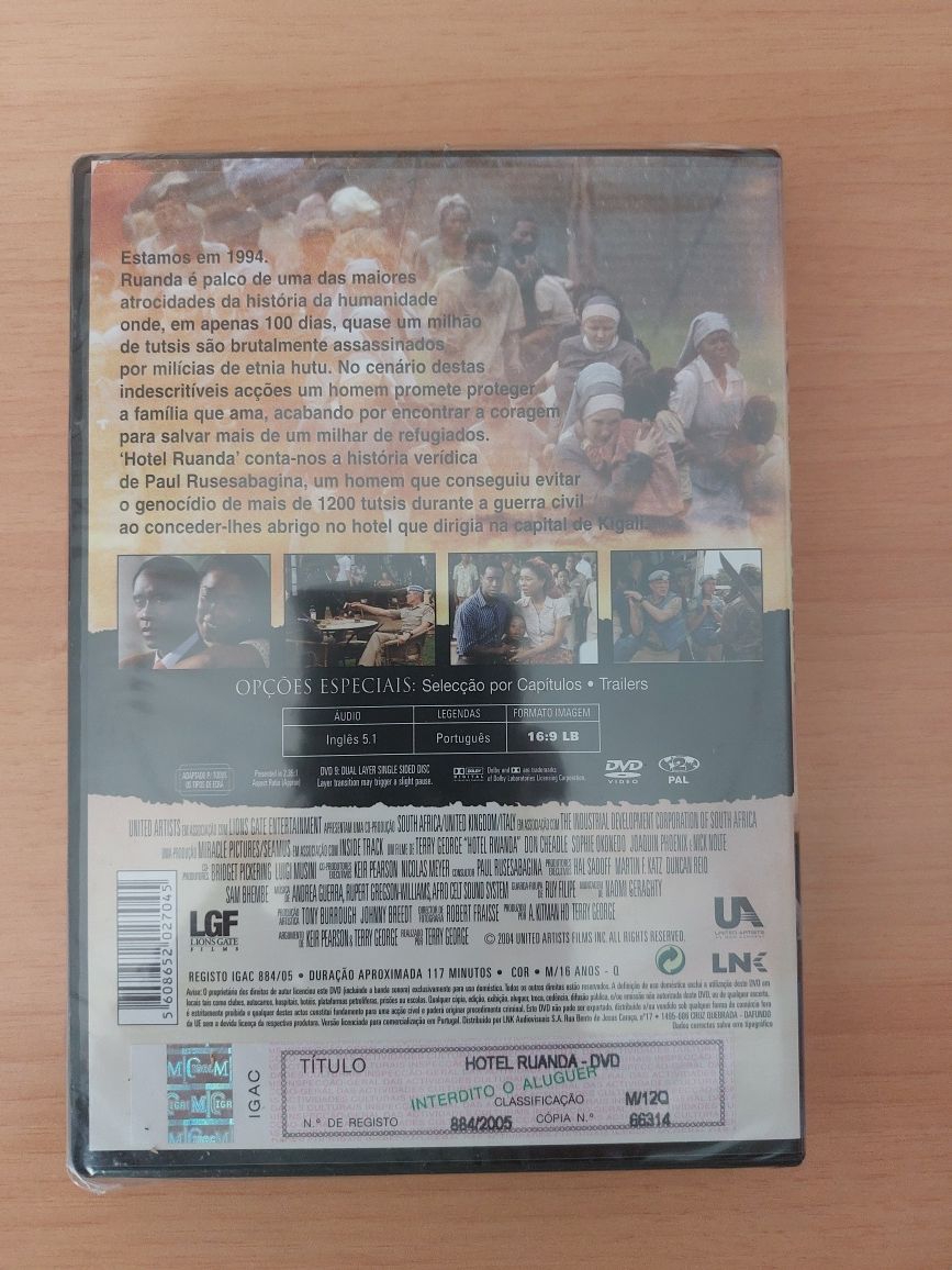 DVD Novo e Selado - Hotel Ruanda