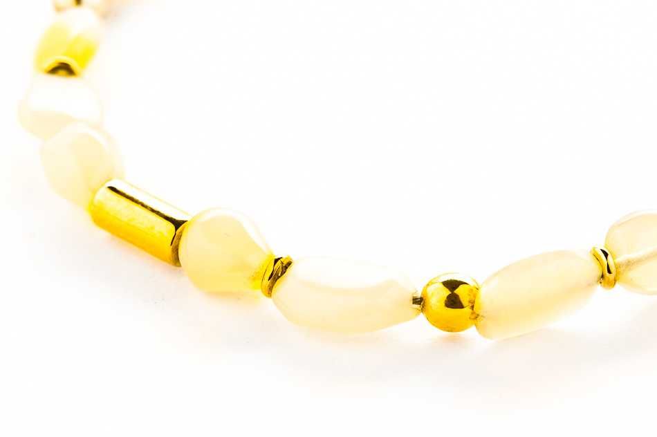 Złota Bransoletka z Opalami - Opale - 14K - 4,68g - KRAKÓW
