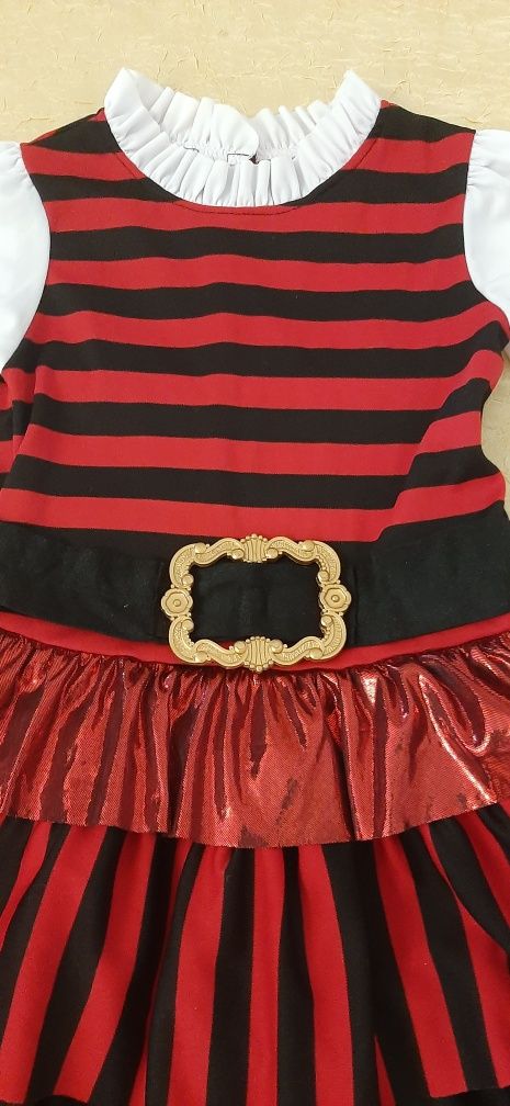 Карнавальный новогодний костюм платье Пиратка