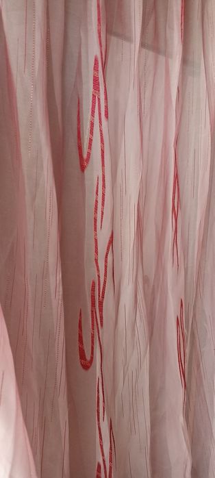 Тюль органза рожевий колір