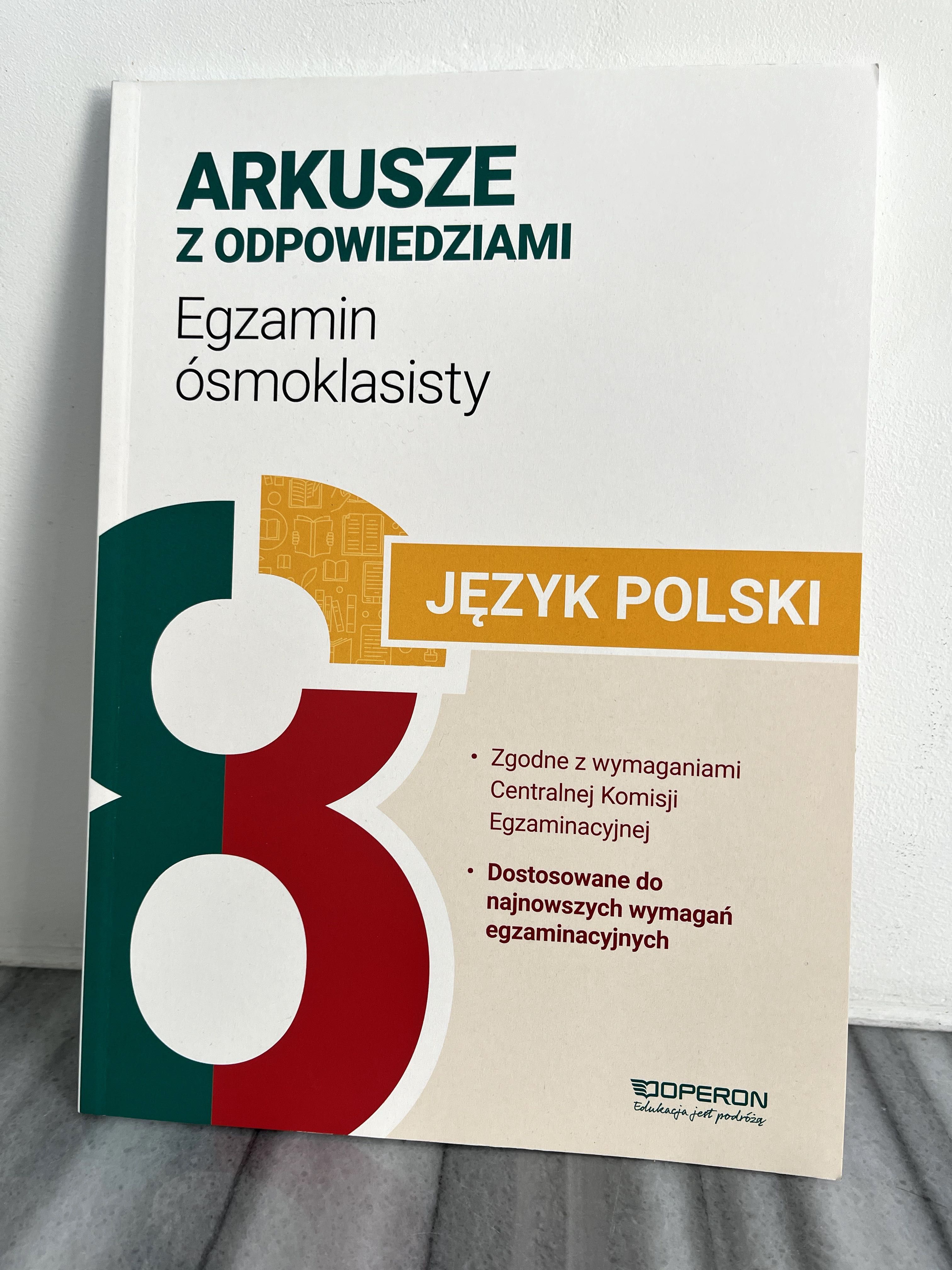 Język Polski egzamin ósmoklasisty - arkusze OPERON