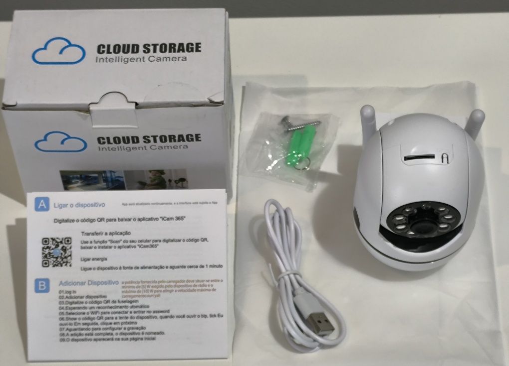 Câmera de Vigilância WiFi 2,4G 1080P HD
