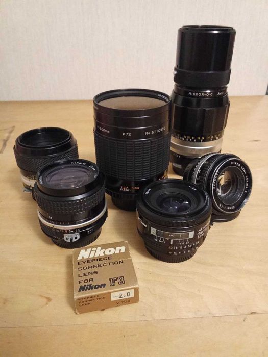 Объективы Nikon 28 2,8 28 3,5 Micro Nikkor 55 3,5 , 200 4,0 и другое