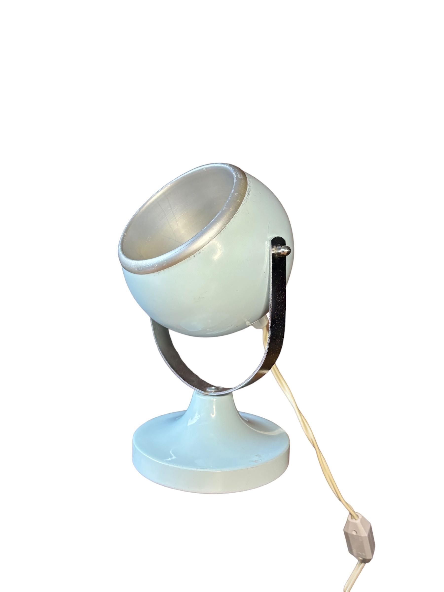 lampa space age turkusowa  dania vintage prl