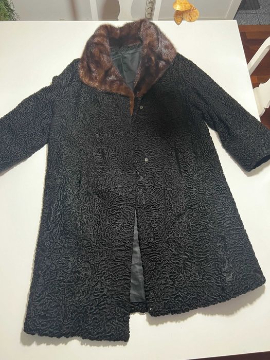 Casaco Astrakan genuino