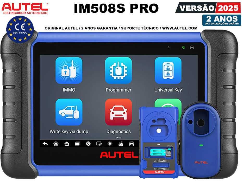 Autel IM508S PRO Máq Diagnóstico OBD + Programação IMMO Chaves (NOVO)