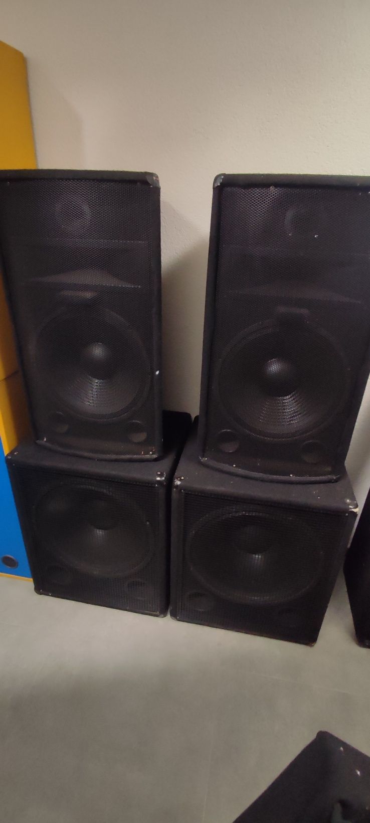 Kolumny Estradowe OMNITRONIC BX1850  Subwoofer  i  TX-1520  3 drożne