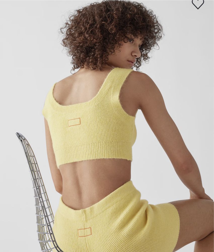Вʼязаний укорочений топ  від calvin klein