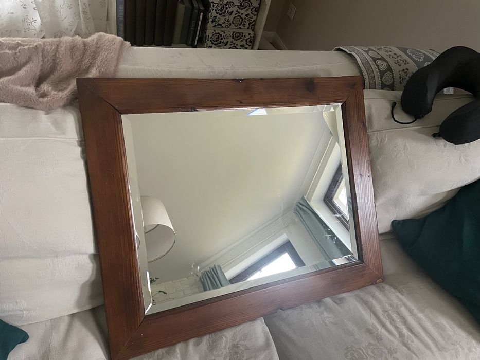 Lustro drewniana rama
