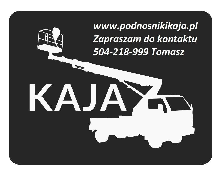 Usługi podnośnikiem Koszowym Żwyżką 21 oraz 25 m Poznań i okolice