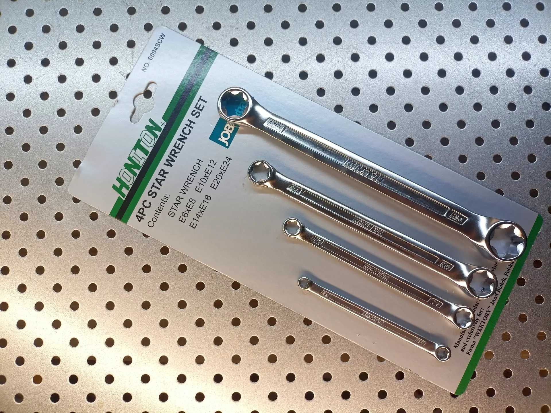 klucze TORX E6 X E8 E10 X E12 E14 X E18 E20 X E24 Klucze płaskie TORX