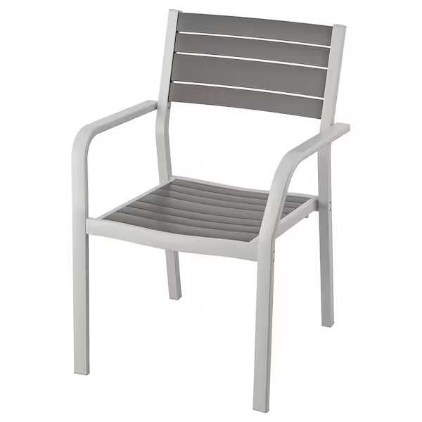 IKEA SJALLAND Krzesło ogrodowe Aluminiowe szare 6 szt Nowe Okazja