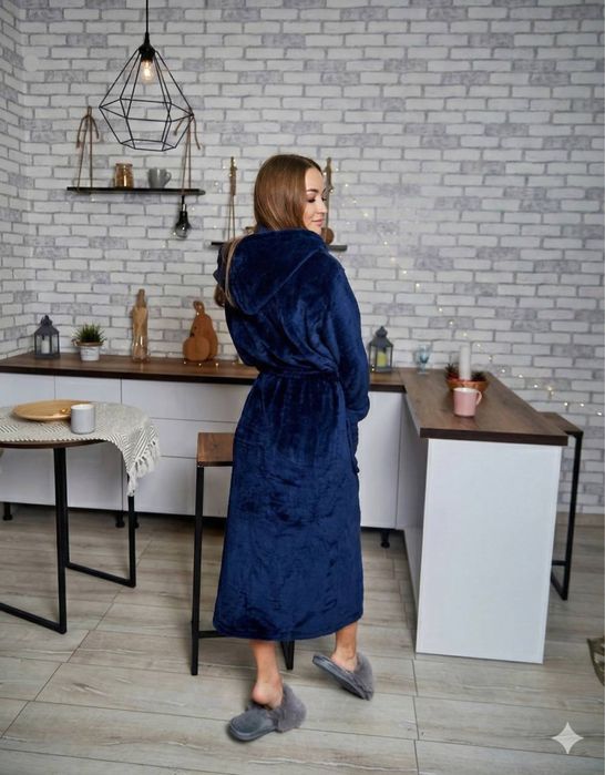 Мʼякі плюшеві махрові халати жіночі