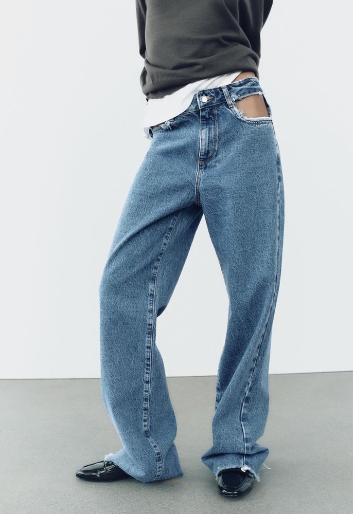 Джинси мом Zara 36