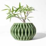Vaso de Planta Esférico 3D - Padrão Geométrico Único