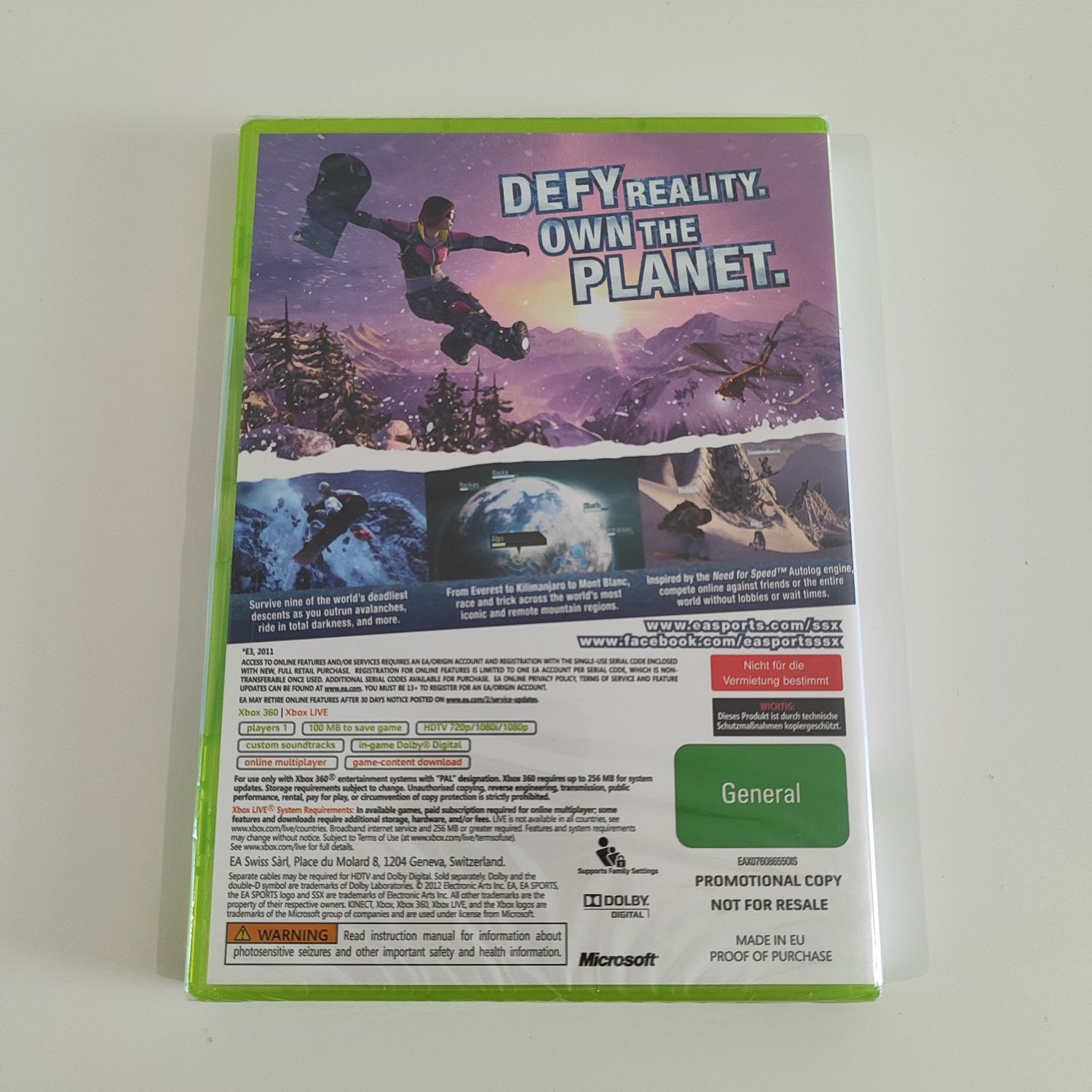 SSX (Xbox 360) – PROMO COPY – Nowa, zafoliowana