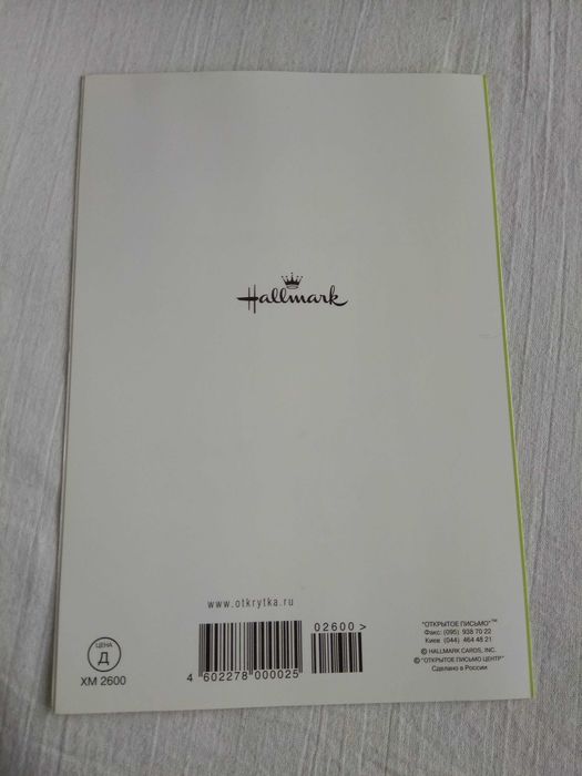 брошюра Открытка ДОЧКА с днем рождения Hallmark большая 20.3 х14 см