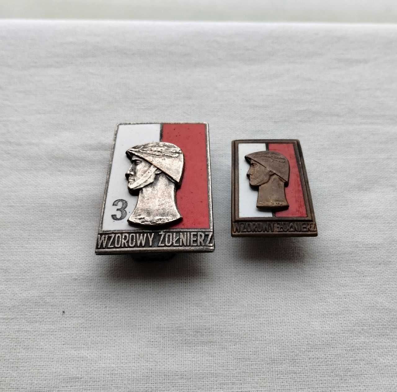 Odznaka Wzorowy Żołnierz + miniatura