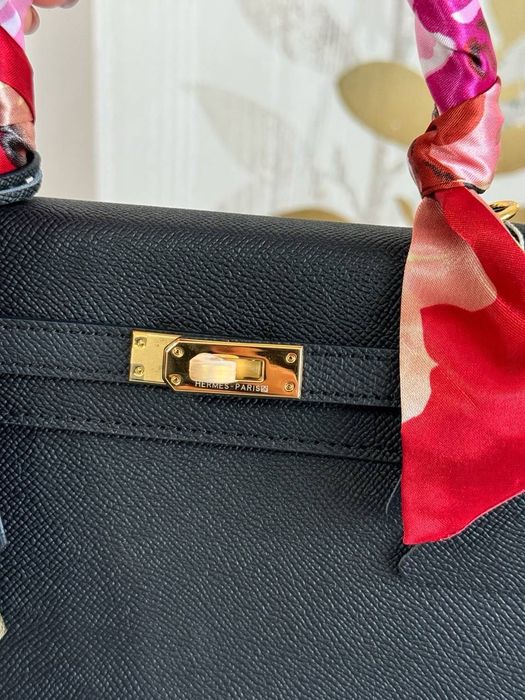 Сумка Hermes Kelly шкіра | чорна