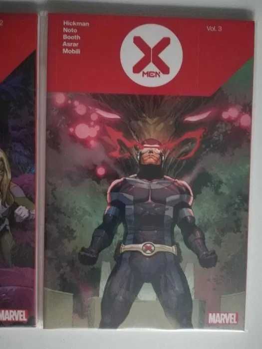 X Men tom 1, 2, 3. Marvel Hickman komiksy TPB