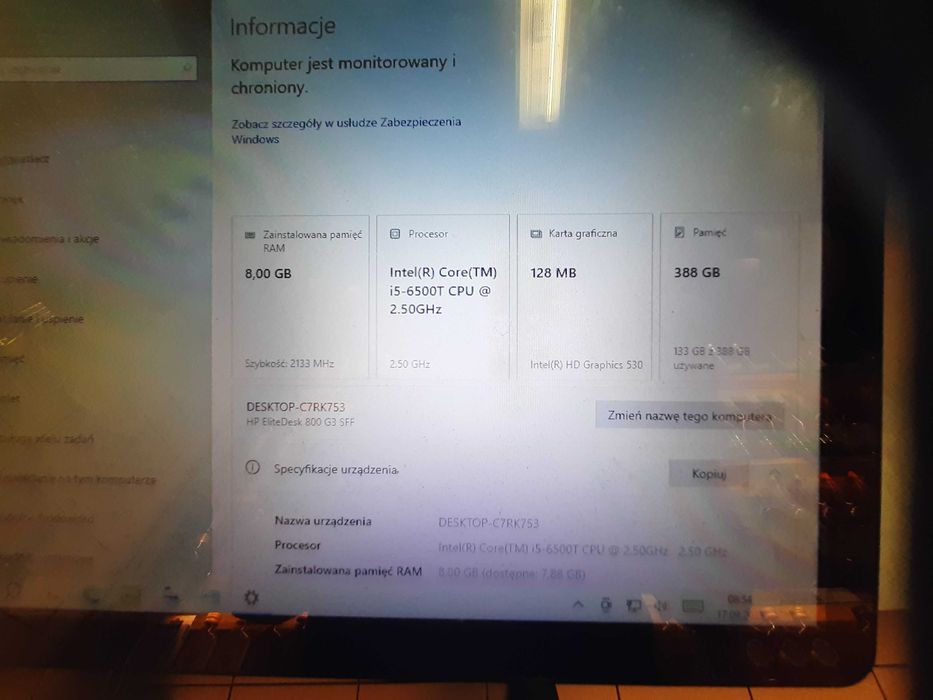 Komputer hp i5+ monitor iiyama 15" dotykowy