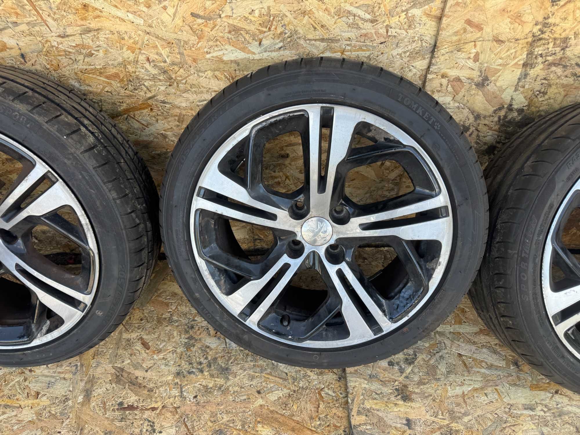 Felgi peugeot 208 gti 17' 7jx17 et 20 x2 opony ładne 4x108