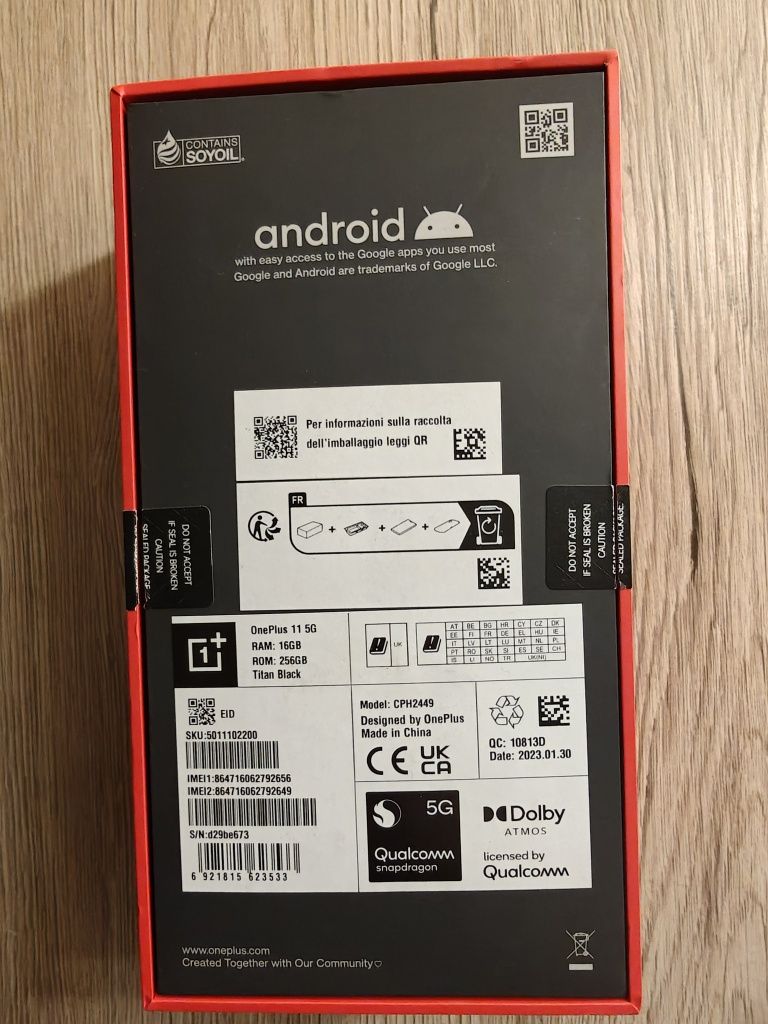 One Plus 11 5G 16/256 Czarny