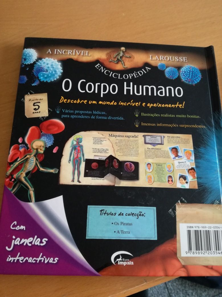 Livro didático infanto-juvenil "O Corpo Humano"