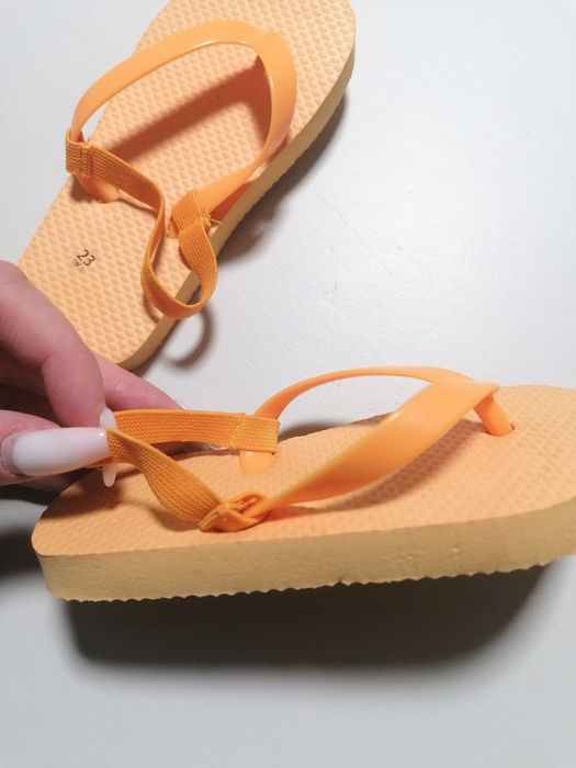 Chinelos Laranja de Bebé