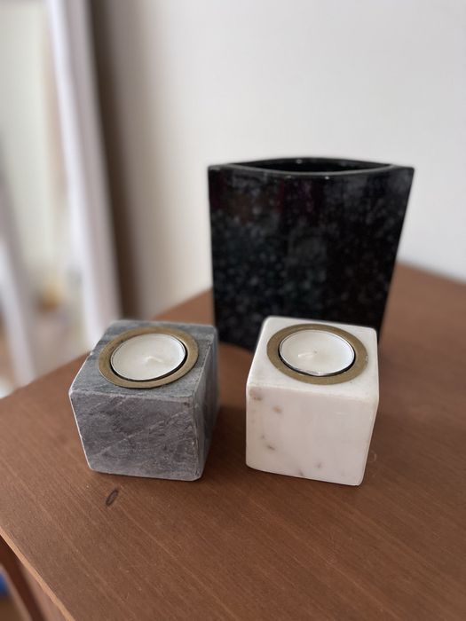 Świeczniki marmurowe / kamienne