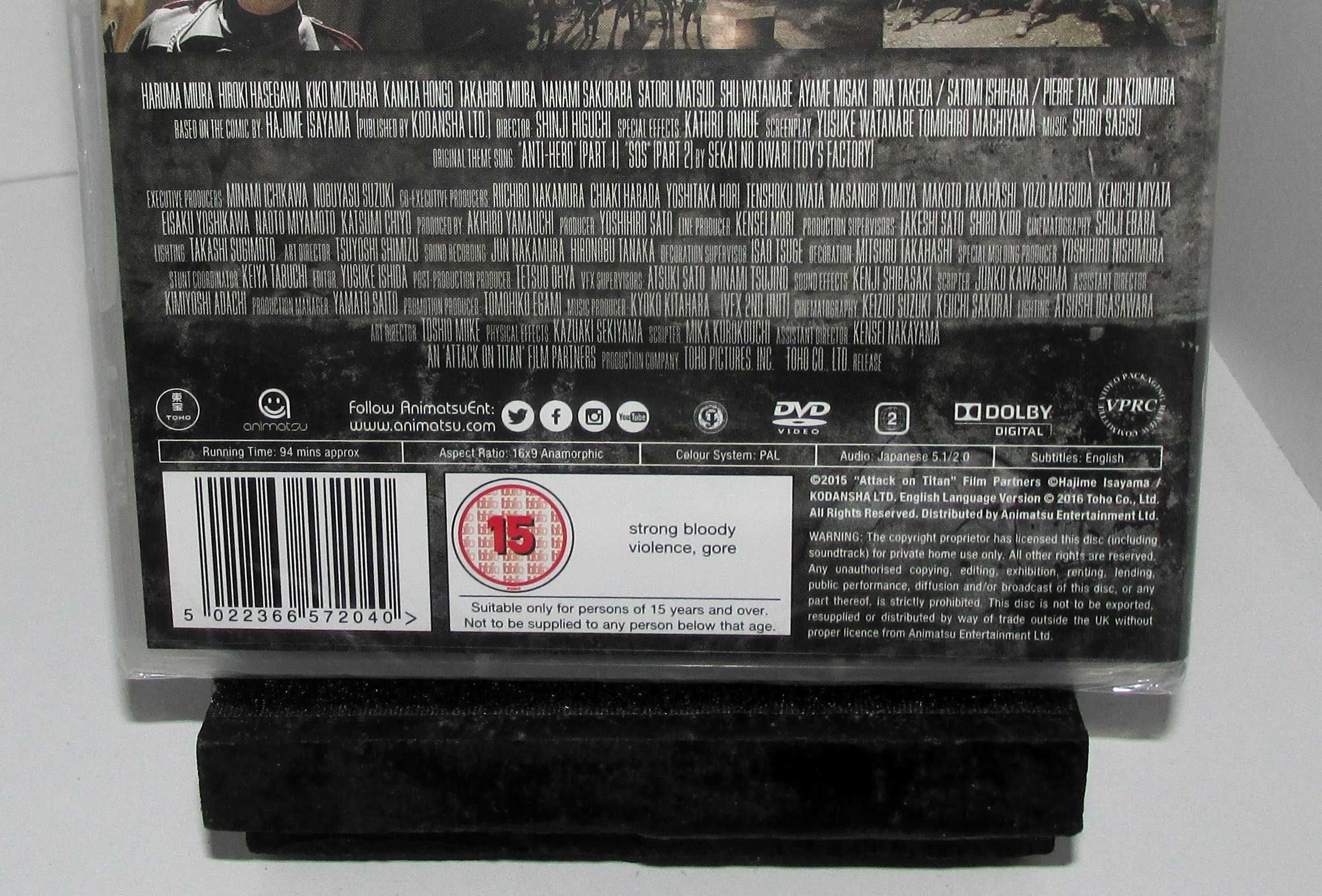 Attack On Titan Part 1 DVD