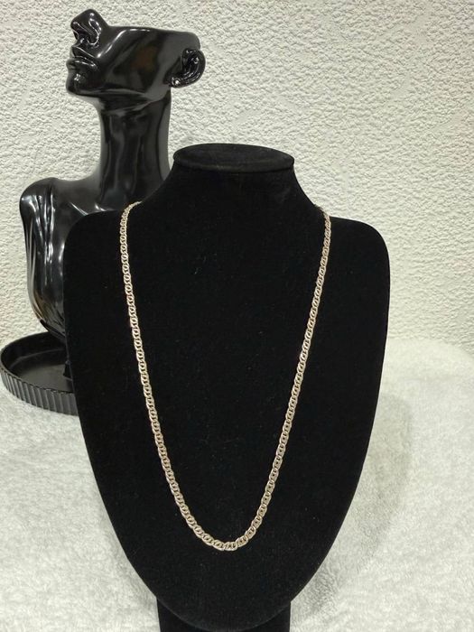 Srebrny łańcuszek 925, 50 cm, solidny splot, 6.85 g, biżuteria