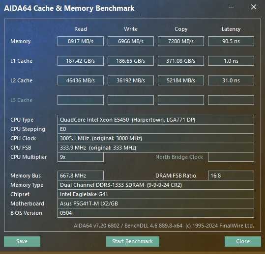 Процессор Xeon E5450 E0, 4 ядра, 3 ГГц 12 MB Cache, FSB 1333 MHz, s775