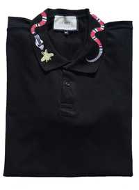 Koszulka Polo GG Gucci logowany kołnierz