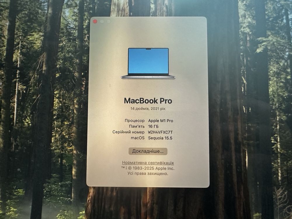Macbook pro 14 2021 M1 16Gb 512Gb A2442 MKGP3LL/A space gray