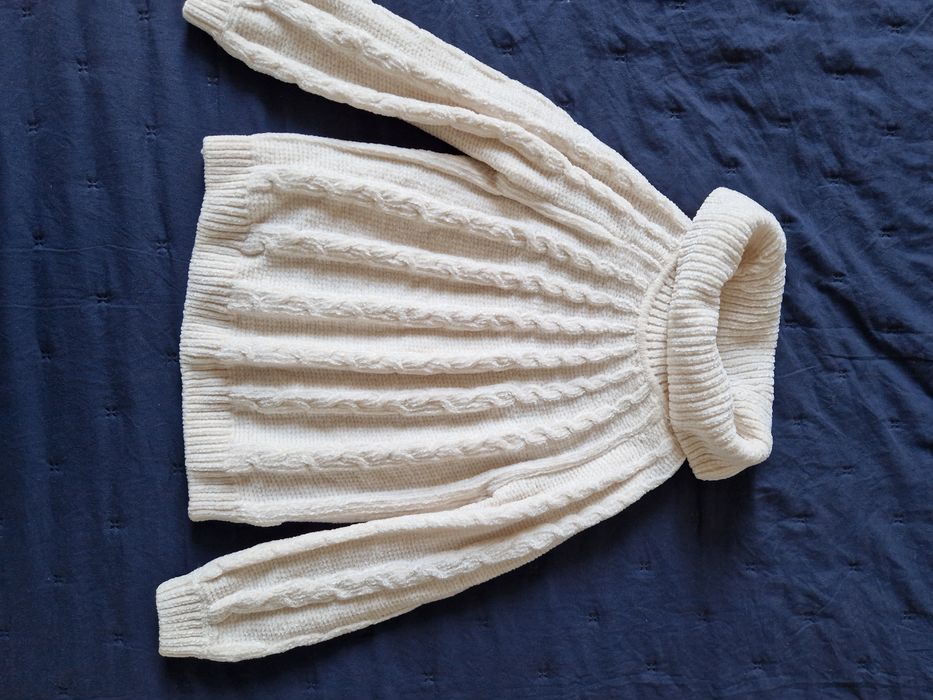 Golf sweter dla dziewczynki 122