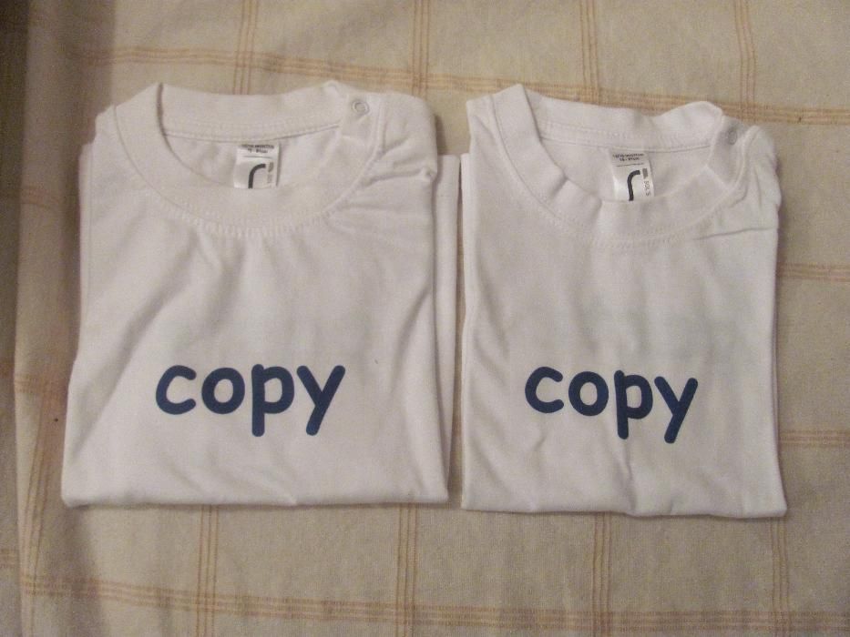 T-shirt's para bebés gémeos ( copy-paste )