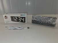 L029 Zegar Cyfrowy LED Elektroniczny GH 0712L Budzik Sypialnia